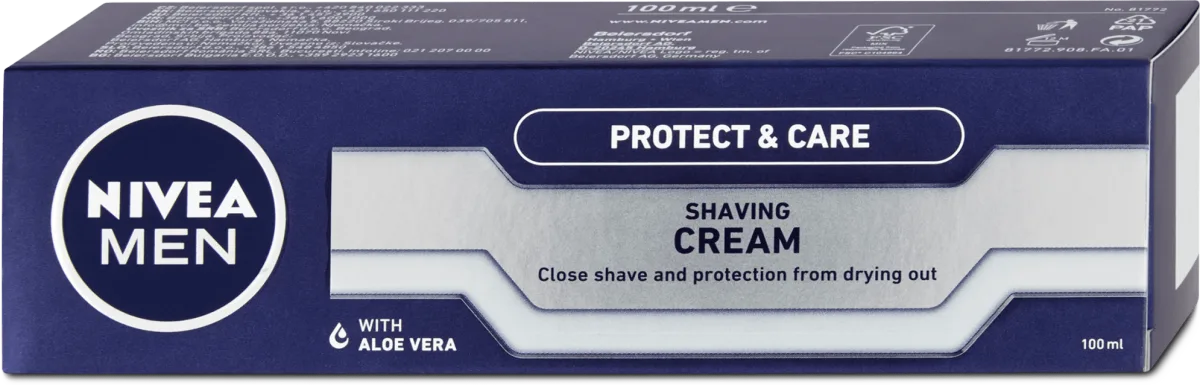 Protect & Care krema za brijanje – aloe vera, 100 ml