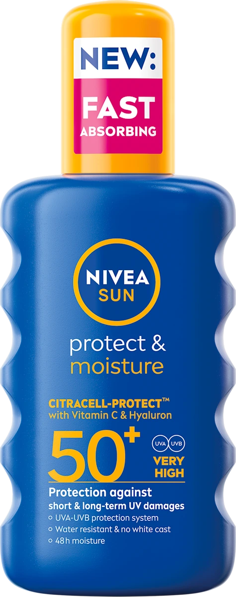 protect &amp; moisture sprej za zaštitu od sunca, SPF 50+, 200 ml