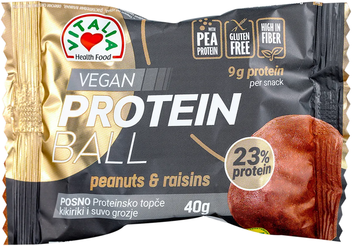 PROTEIN BALL kikiriki i grožđe, 40 g