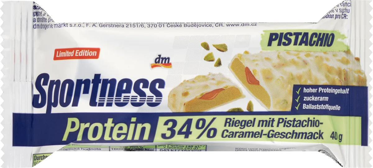Proteinska štanglica - pistaći-karamela ukus, 40 g