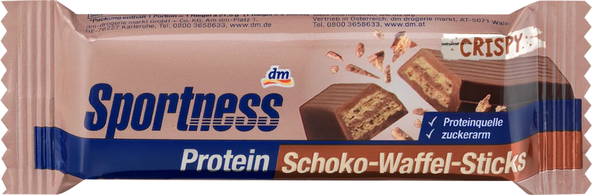 Proteinska vafl štanglica, 21,5 g