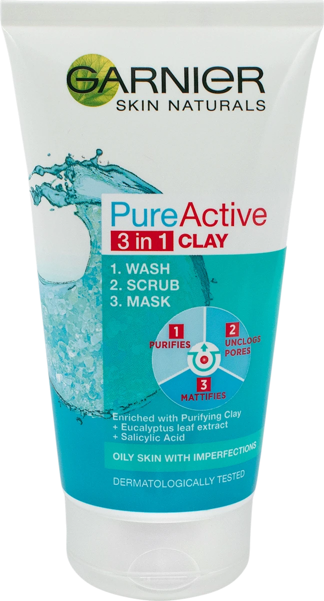 Pure Active 3u1 - gel za čišćenje lica, 150 ml