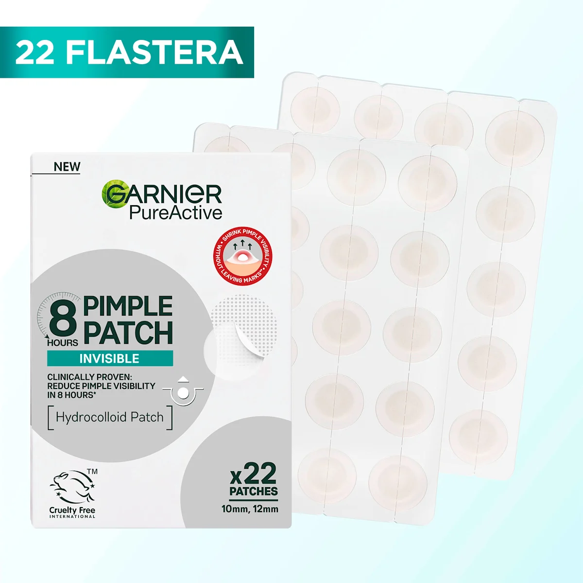 PureActive 8 HOURS PIMPLE PATCH INVISIBLE..., 22 kom