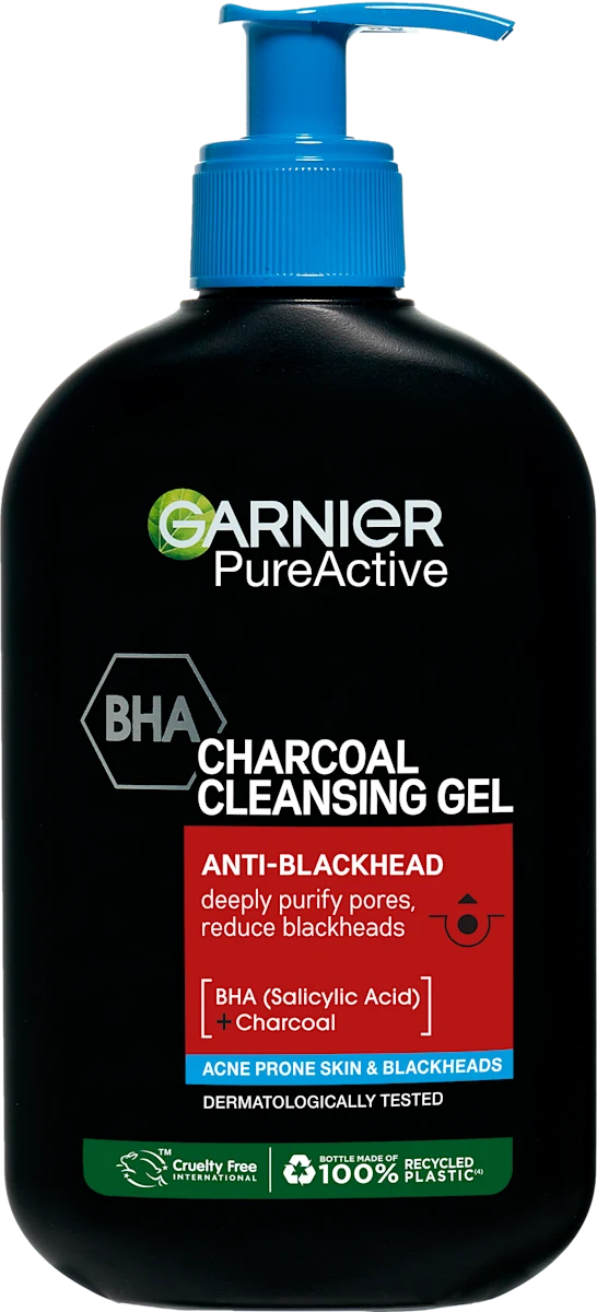 PureActive CHARCOAL CLEANSING GEL - gel za..., 250 ml