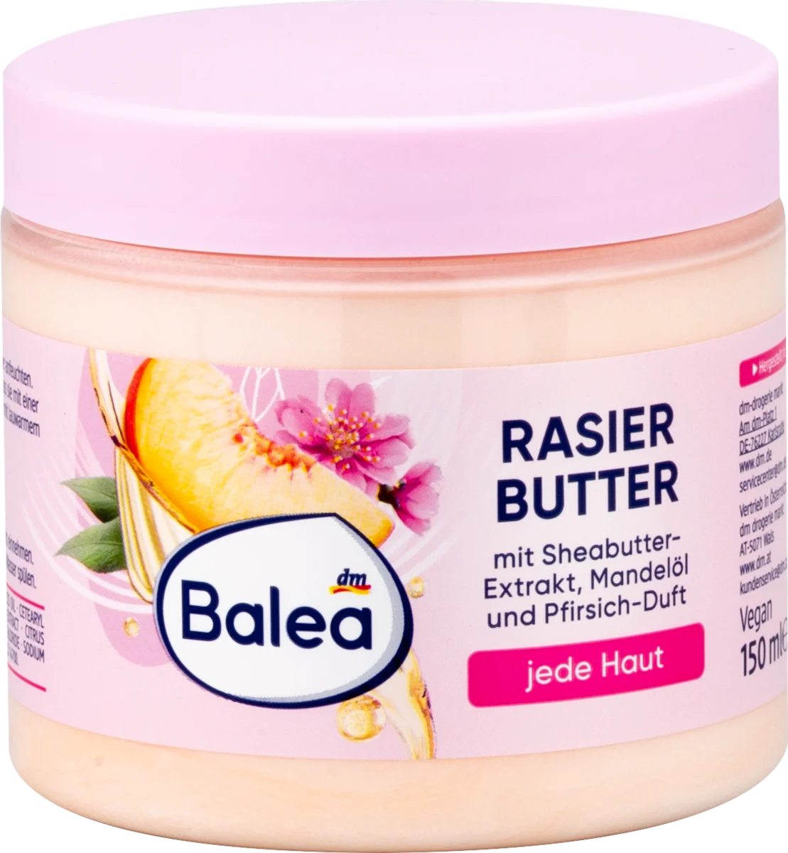Puter za brijanje breskva, 150 ml