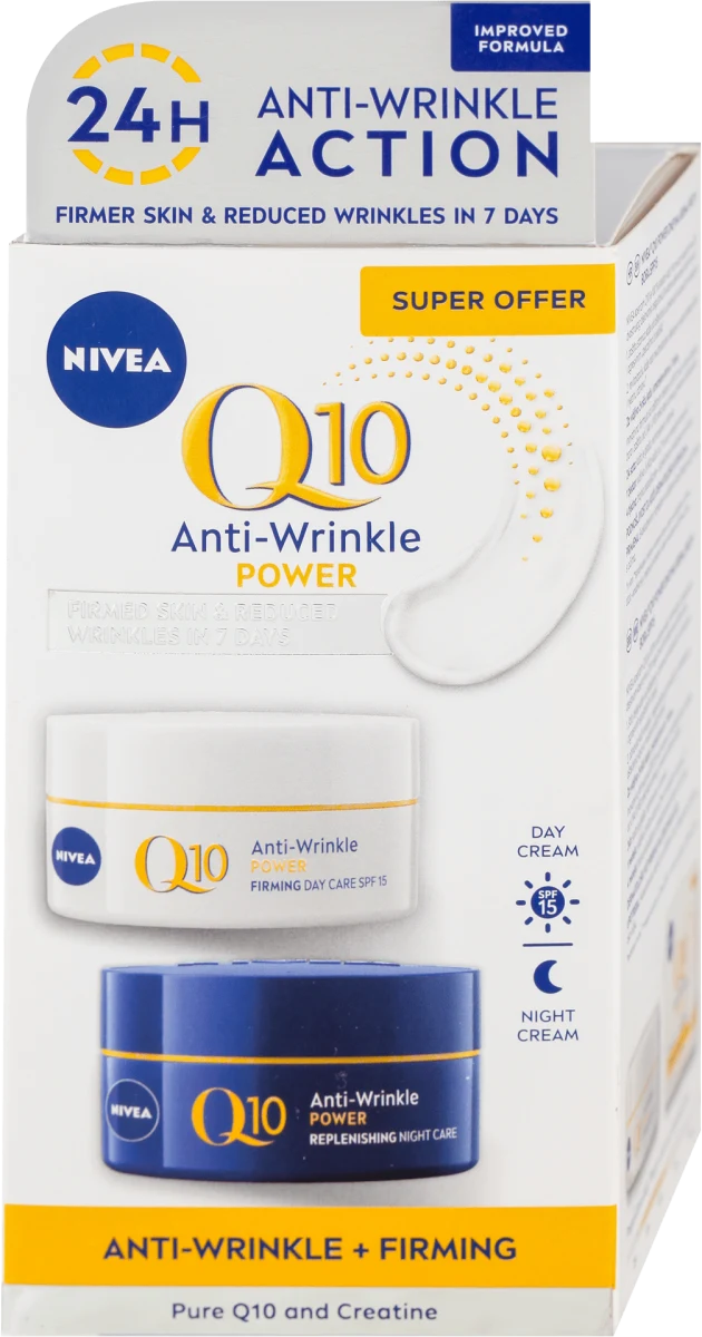 Q10 Anti-Wrinkle Power + Firming duopack dnevna i..., 100 ml