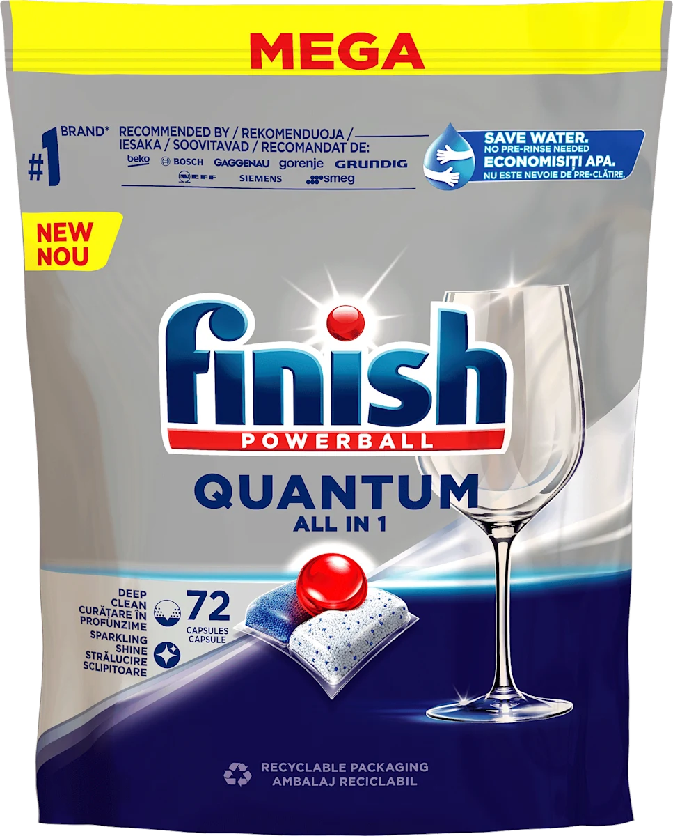 QUANTUM Regular - tablete za mašinsko pranje..., 72 kom