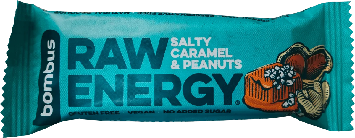 RAW ENERGY bar, slana karamela i kikiriki, 50 g