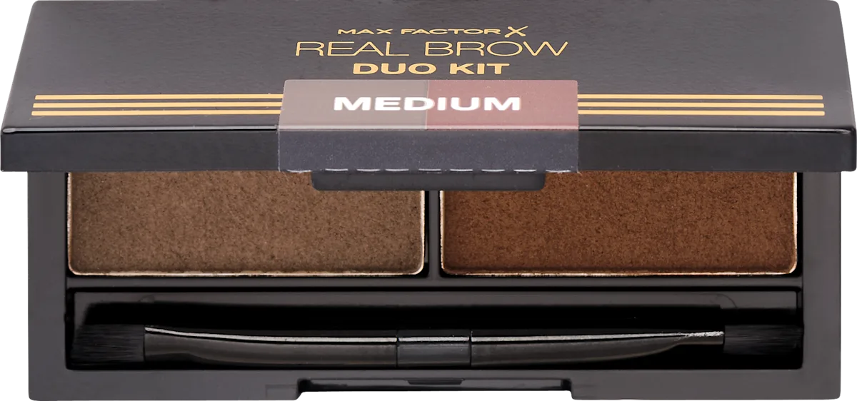 Real Brow Duo Kit set za obrve – 002 Medium, 3,3 ml