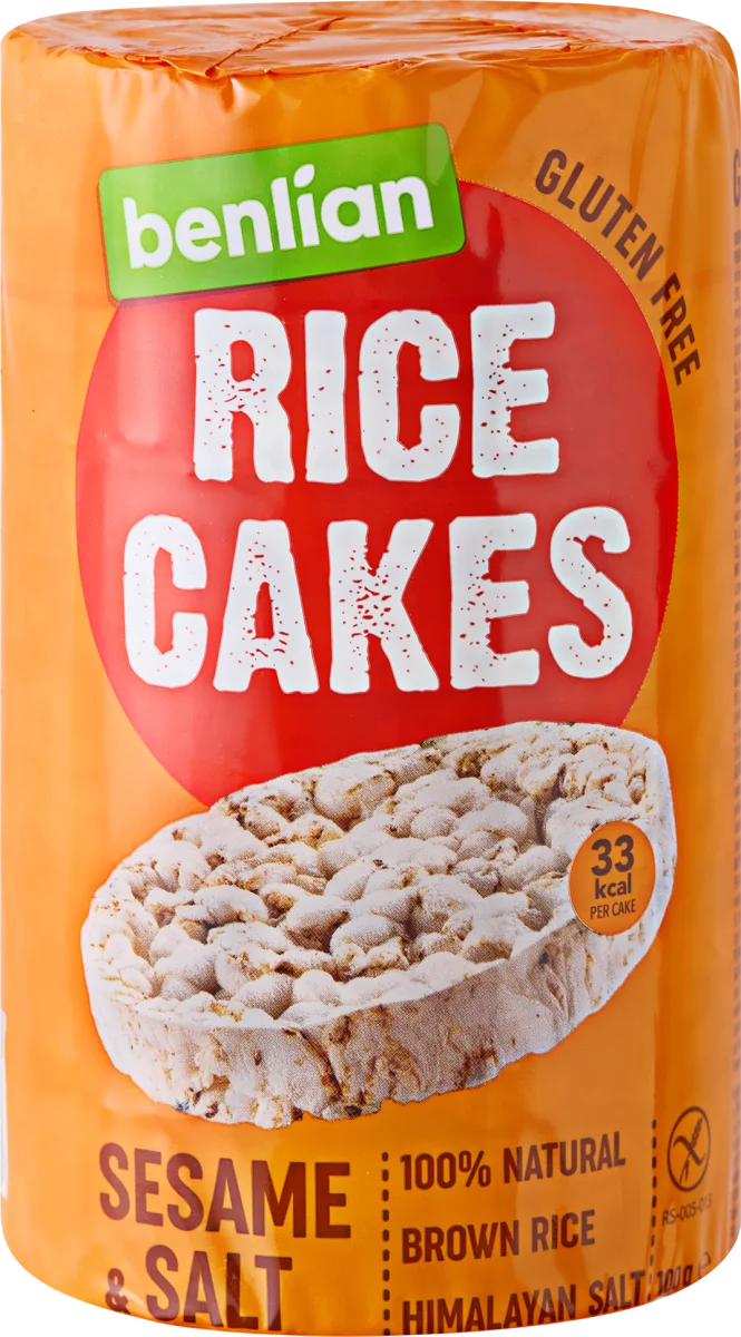 RICE CAKES pirinčane galete - susam i so, 100 g