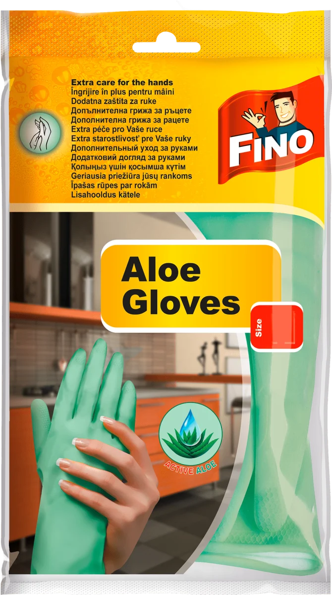 Rukavice za domaćinstvo - Aloe vera ,veličina M, 1 kom
