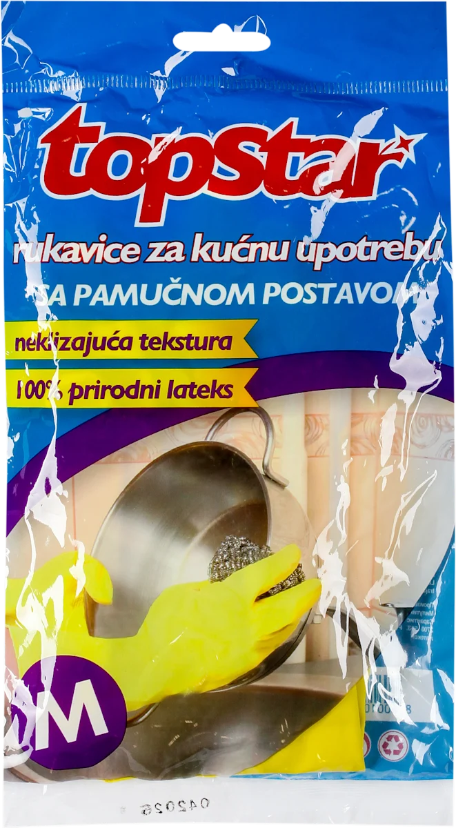 Rukavice za kućnu upotrebu sa pamučnom postavom,..., 1 kom