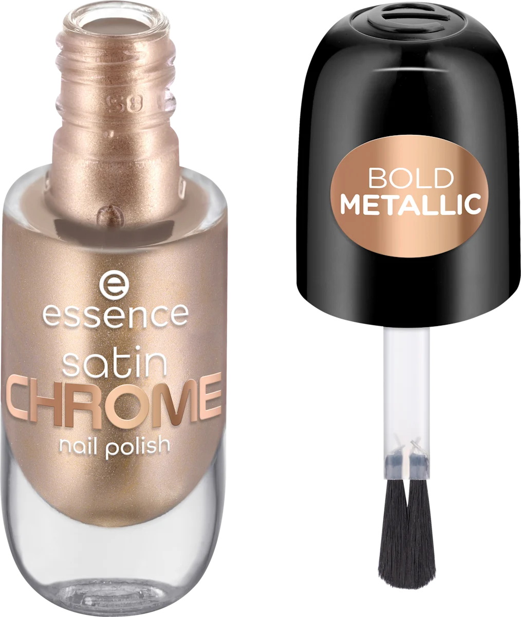 satin CHROME lak za nokte- 01 Robotic Rose, 8 ml