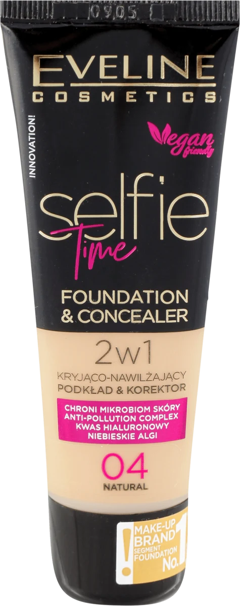 SelfieTime 2u1 tečni puder i korektor - 04 NATURAL, 30 ml