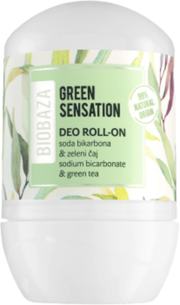 Sensation deo roll-on - soda bikarbona i zeleni..., 50 ml