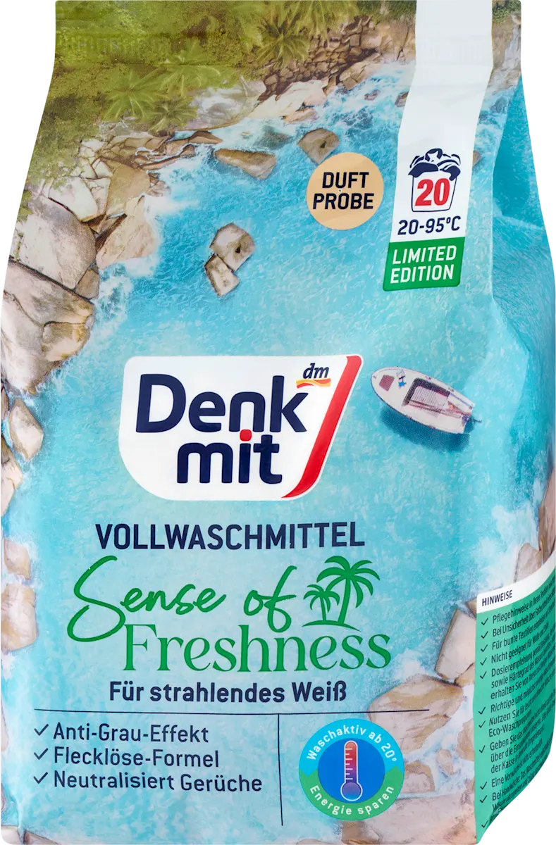 Sense of Freshness detergent za pranje belog veša, 1,3 kg
