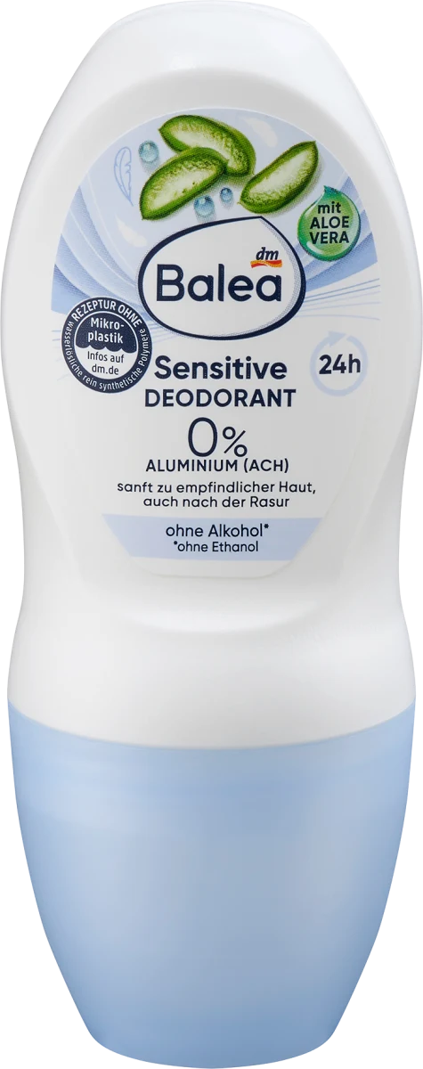 Sensitive deo roll-on, bez aluminijuma, 50 ml