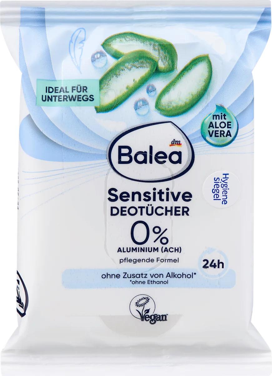 Sensitive deo vlažne maramice, bez aluminijuma, 10 kom