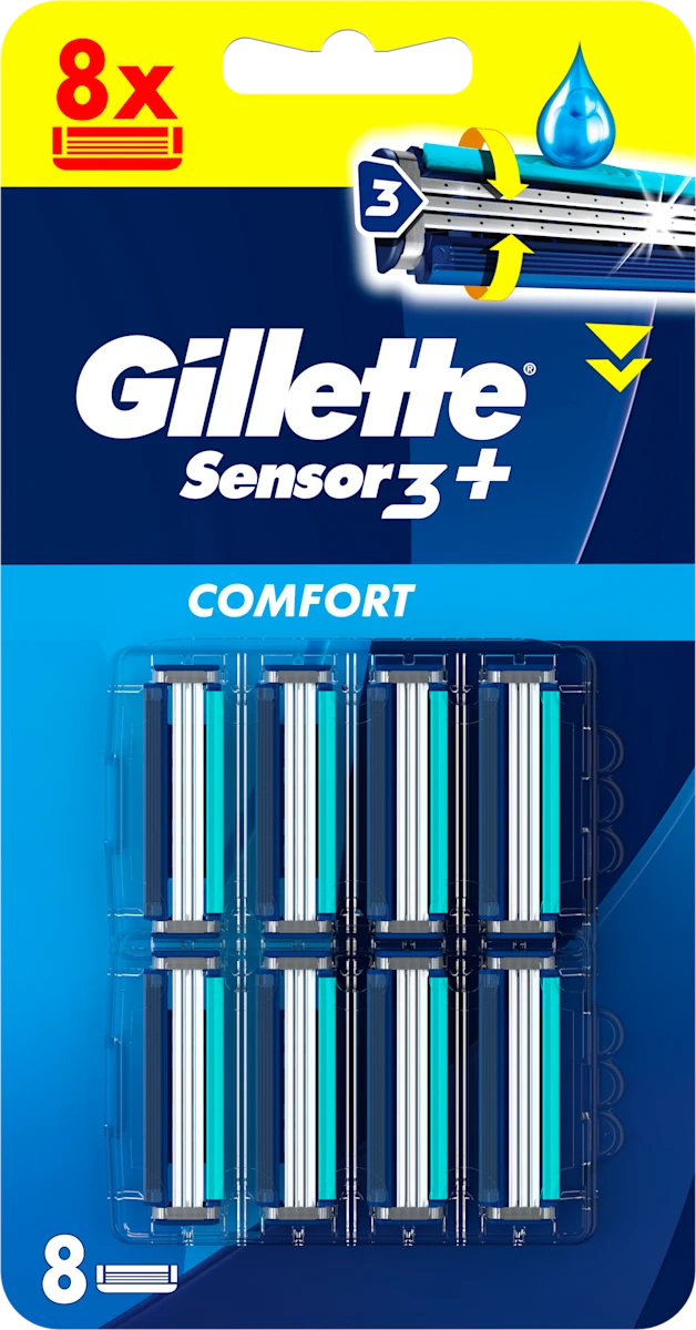Sensor3+ COMFORT glave za muške brijače, 8 kom