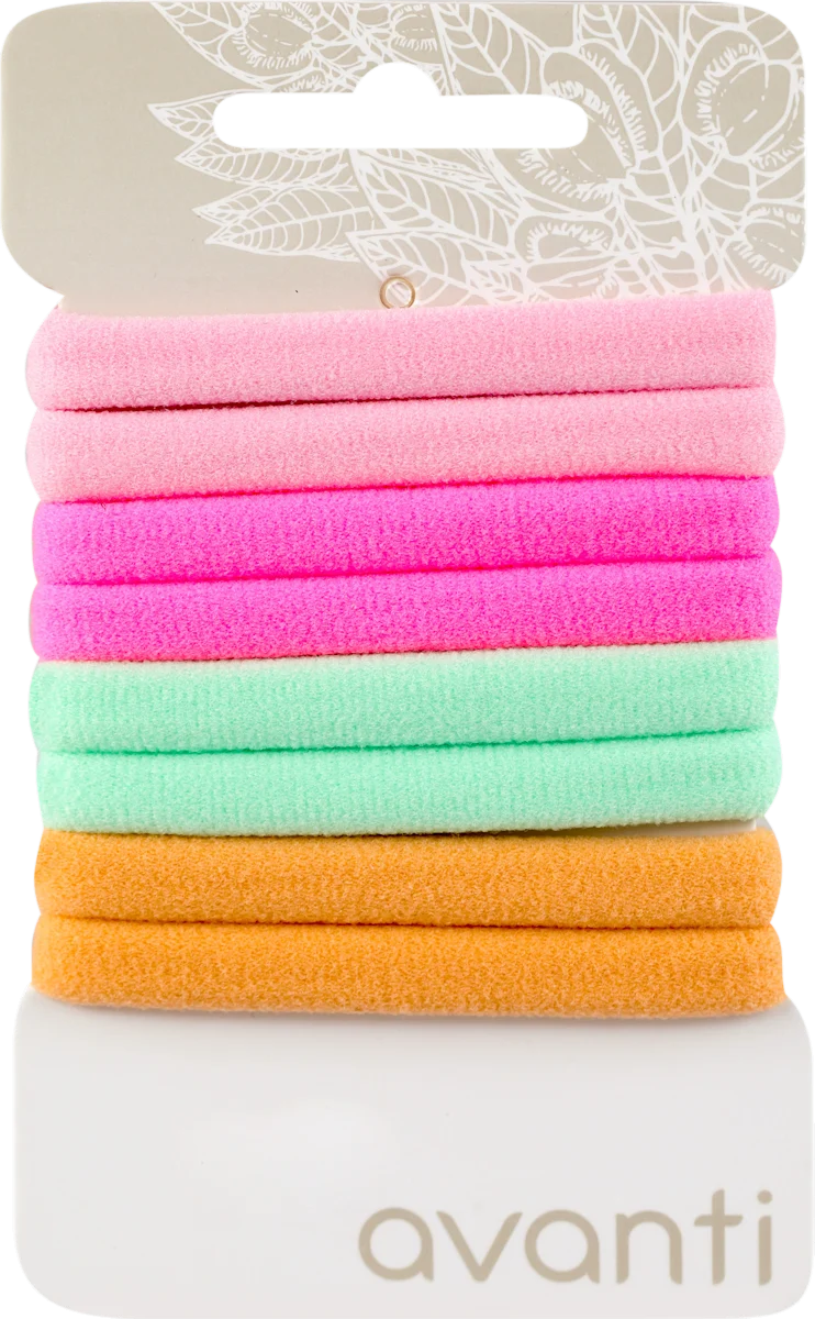 Set gumica za kosu - pastelne boje, raznobojno, 8 kom