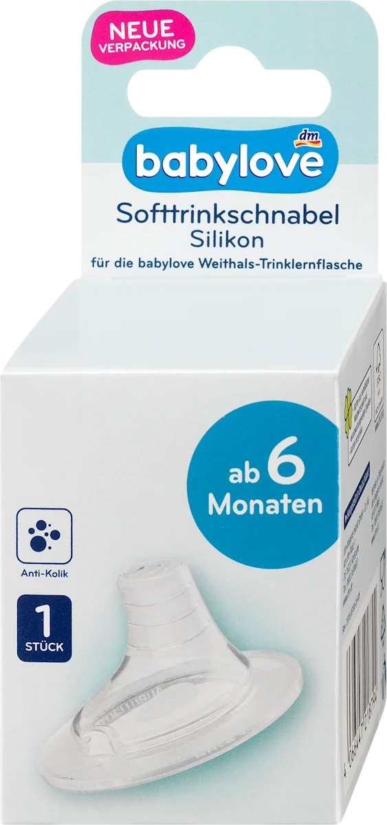 Silikonska cucla za flašicu, od 6. meseca, 1 kom