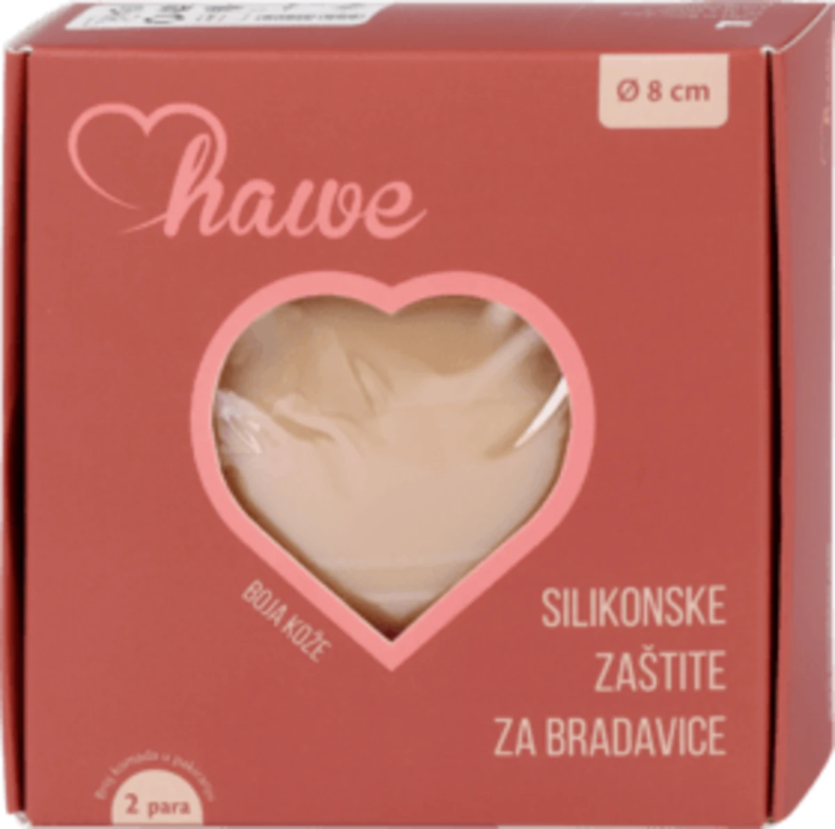 Silikonska zaštita za bradavice, 2 para, 4 kom