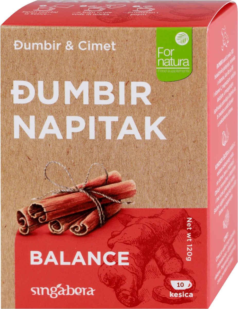 singabera BALANCE napitak - đumbir i cimet, 10x12g, 120 g