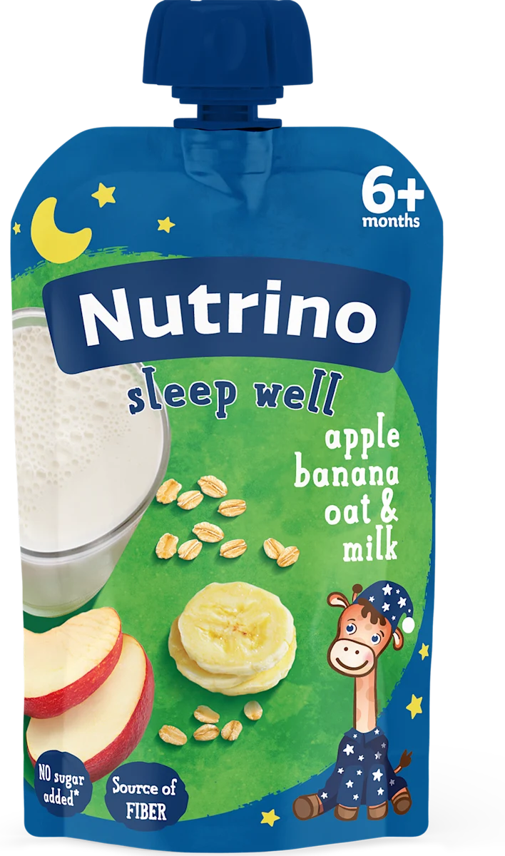sleep well Voćni pire jabuka, banana, ovas i..., 100 g