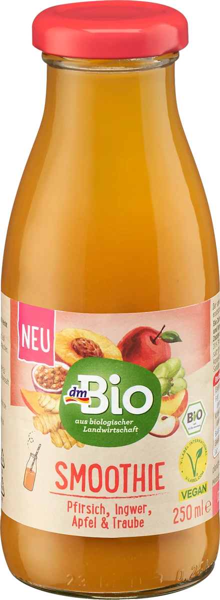Smoothie od breskve, đumbira, jabuke i grožđa, 250 ml