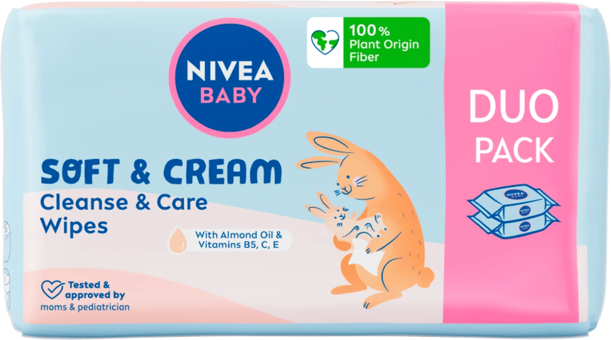 SOFT & CREAM vlažna maramice za bebe - DUO PACK..., 114 kom