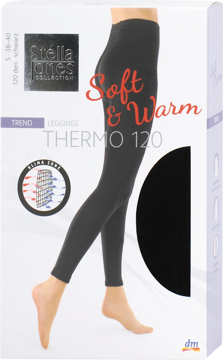 Soft & Warm termo hulahopke, crne veličina S,..., 1 kom