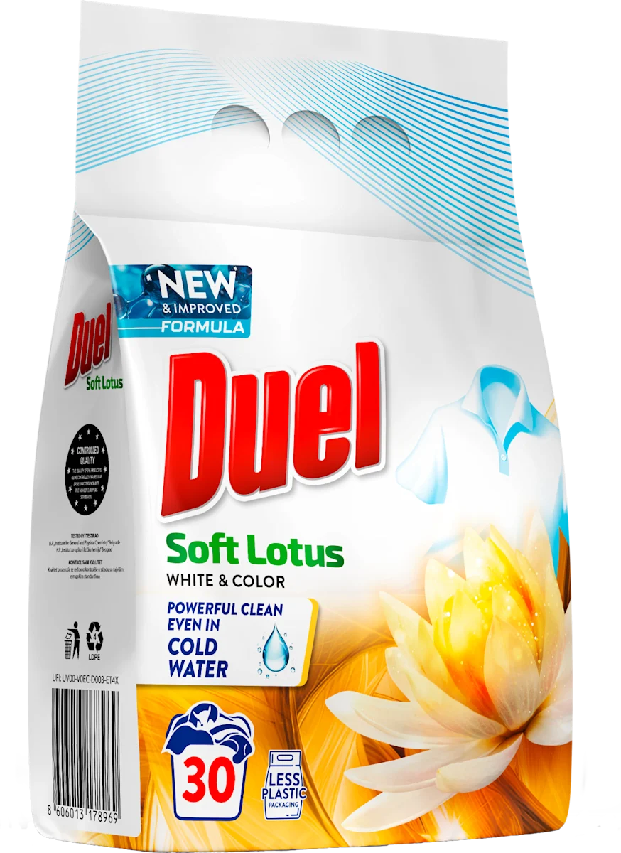 Soft Lotus White & Color detergent za veš, 2,7 kg