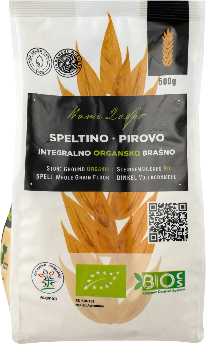 SPELTINO - PIROVO INTEGRALNO ORGANSKO BRAŠNO, 500 g