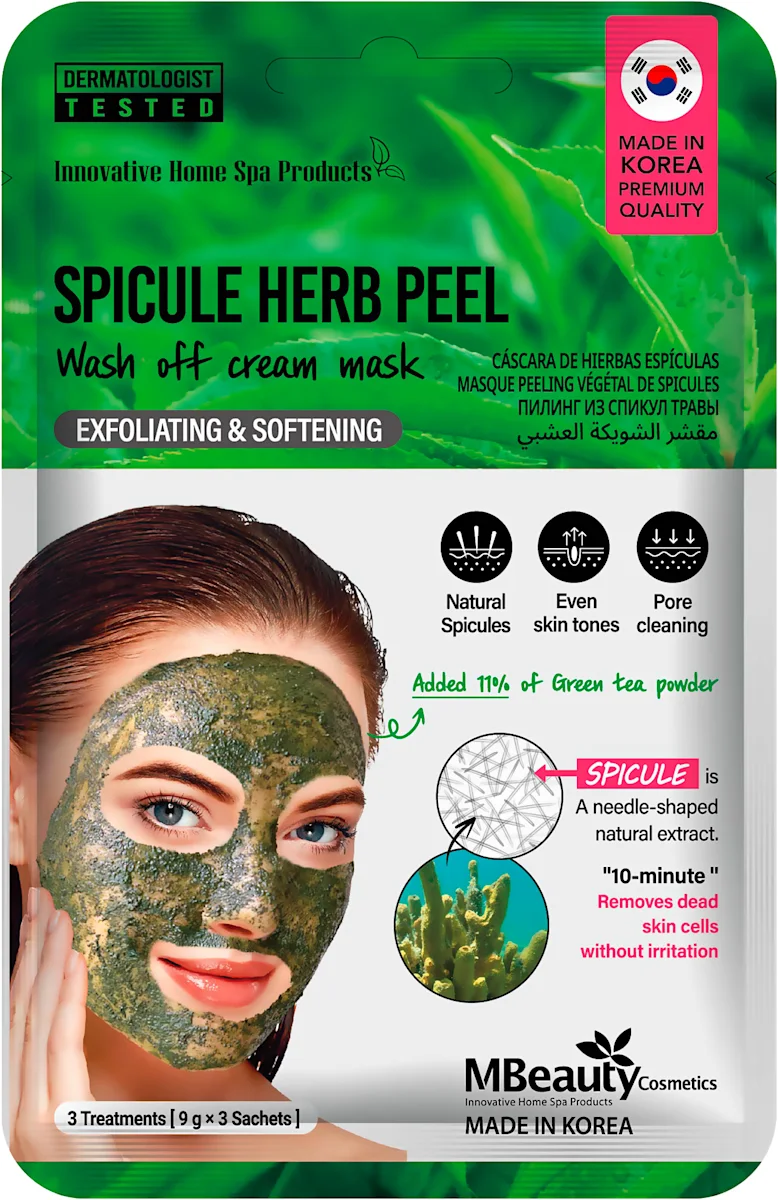SPICULE HERB PEEL maska za piling lica, 1 kom