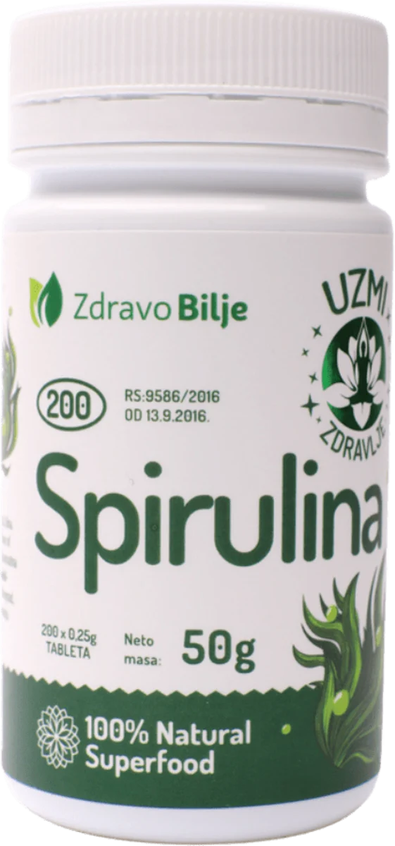 Spirulina u tabletama, 200 kom