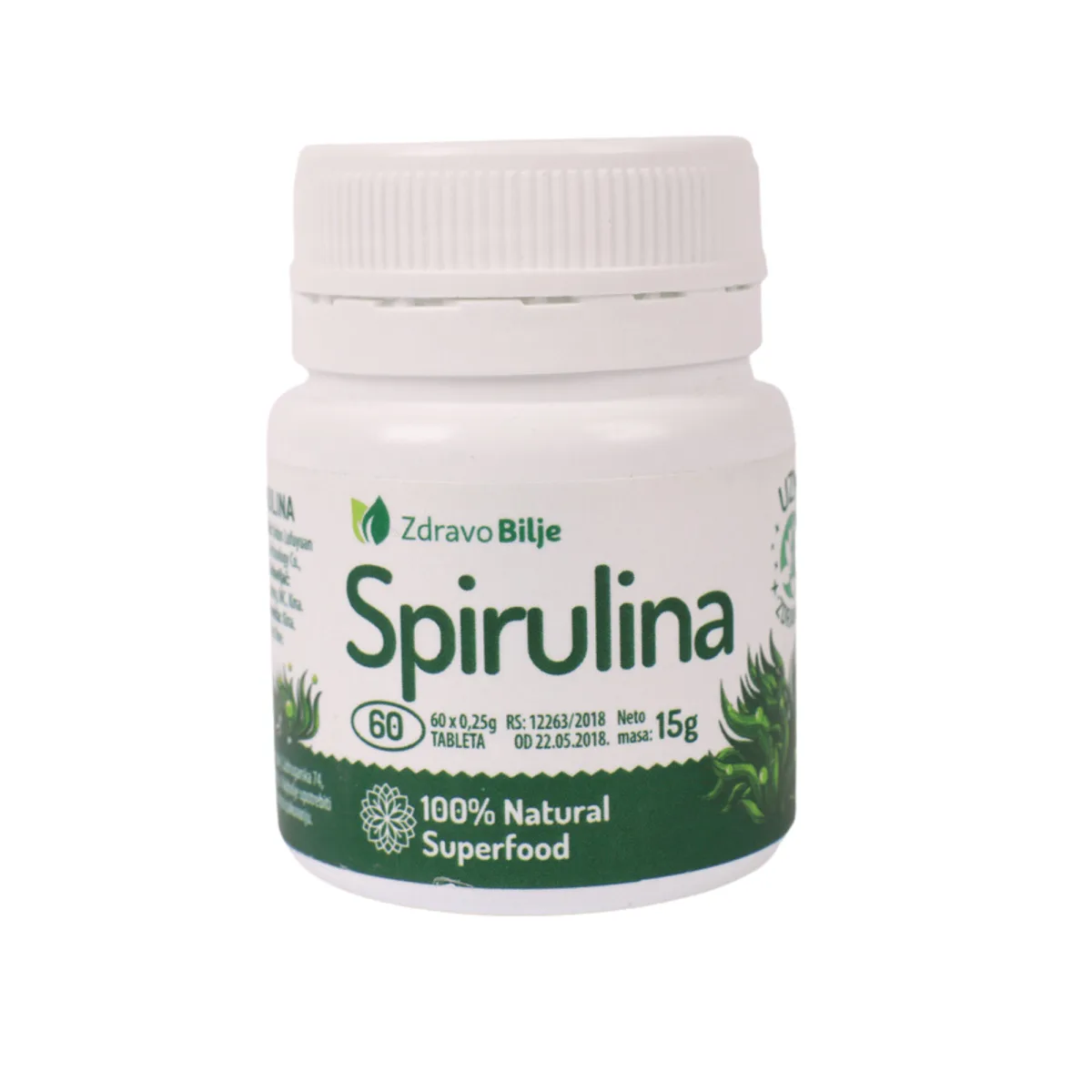 Spirulina u tabletama, 60 kom