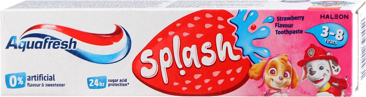 splash pasta za zube za decu - jagoda, 3-8 godina, 50 ml