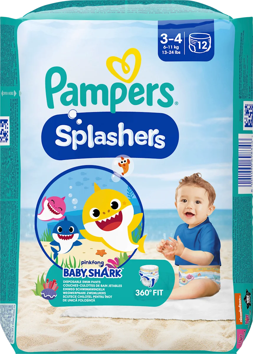 Splashers- pelene za plivanje, veličina 3-4 (6-..., 12 kom