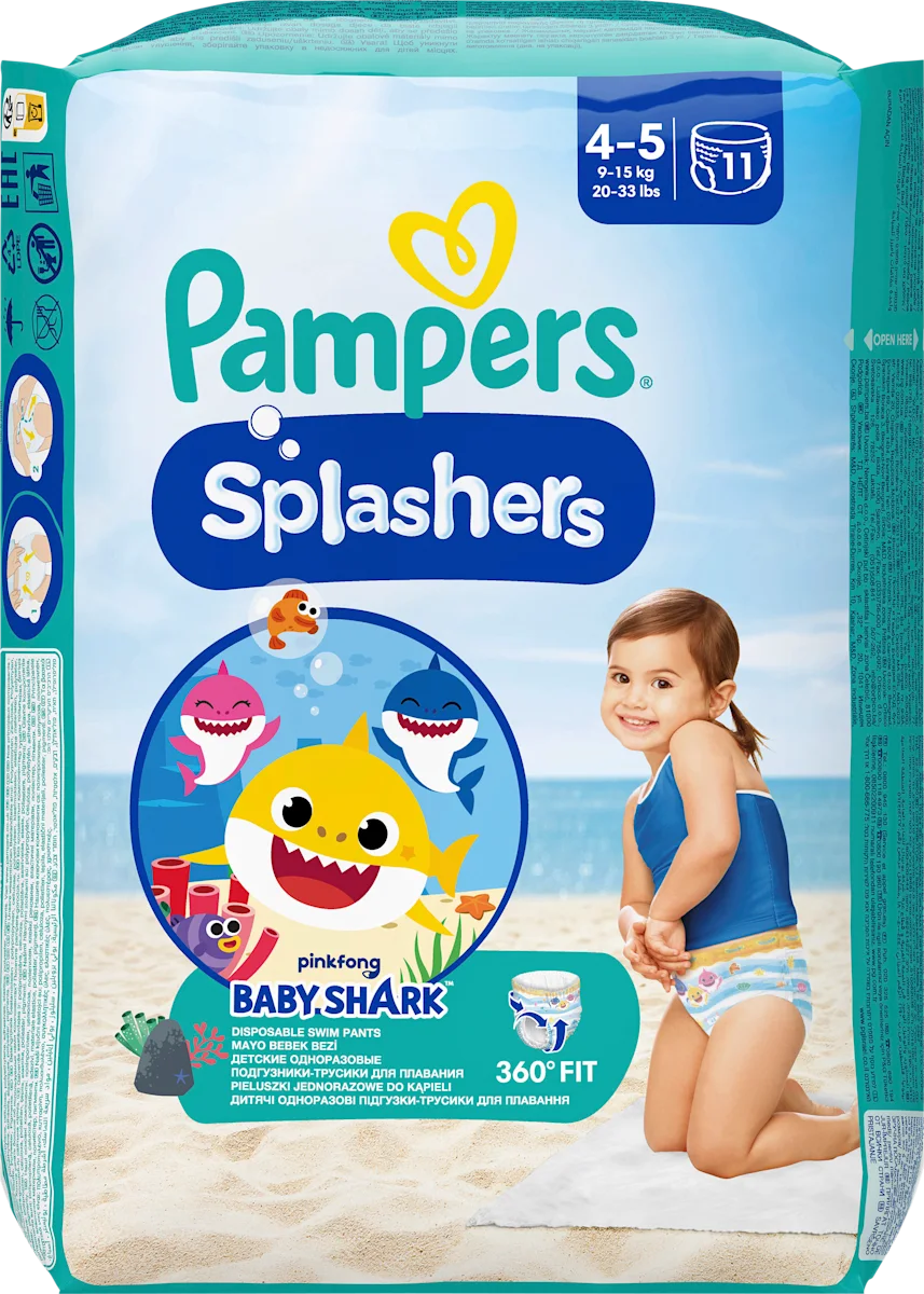 Splashers- pelene za plivanje, veličina 4-5 (9-15 kg), 11 kom