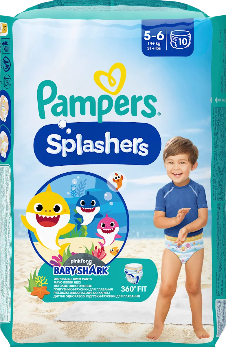 Splashers- pelene za plivanje, veličina 5-6 (14+ kg), 10 kom