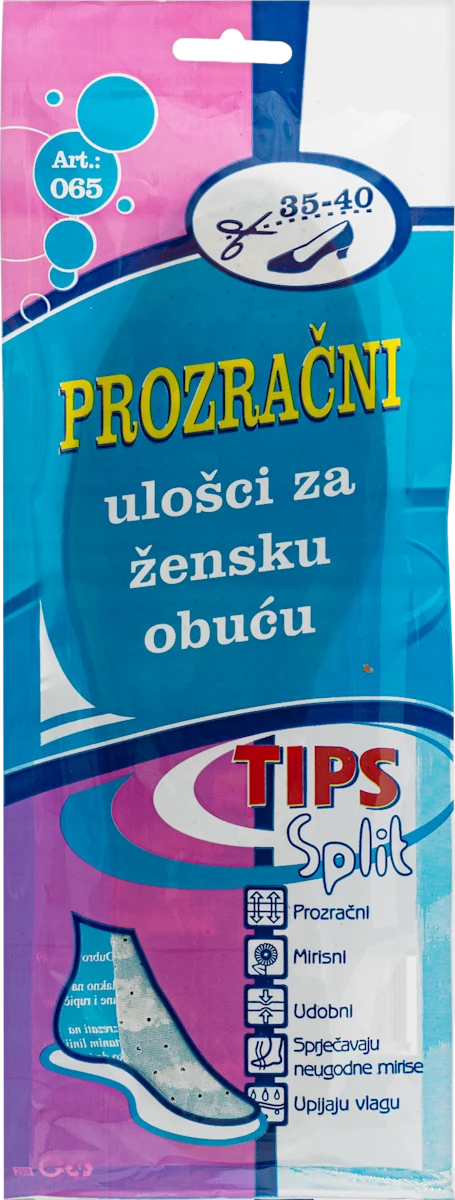 Split prozračni ulošci za žensku obuću, veličina..., 1 kom