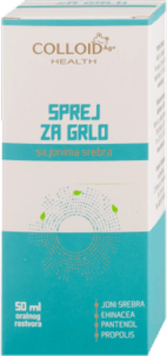 SPREJ ZA GRLO - sa jonima srebra, 50 ml