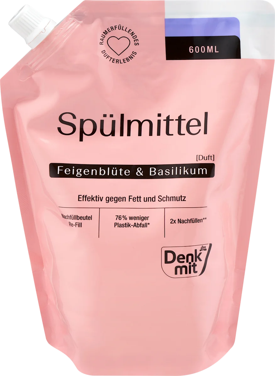 Sredstvo za pranje sudova, cvet smokve- dopuna, 600 ml