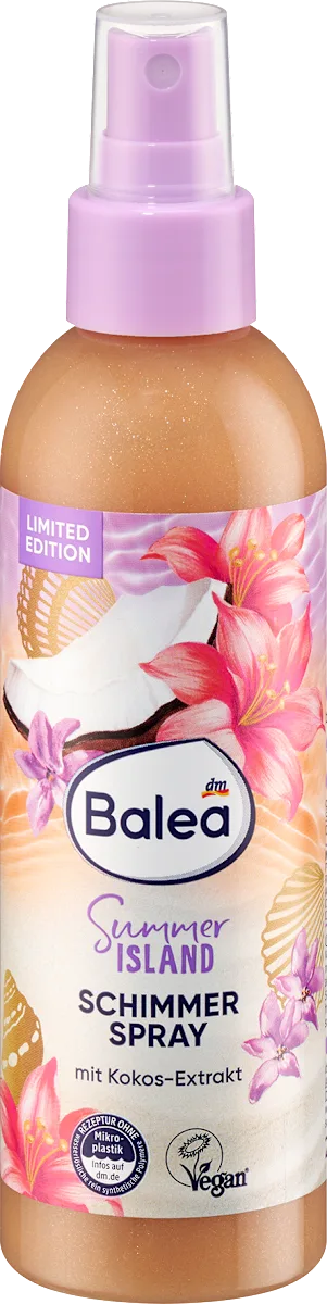 Summer ISLAND  sprej za telo sa šljokicama, 200 ml