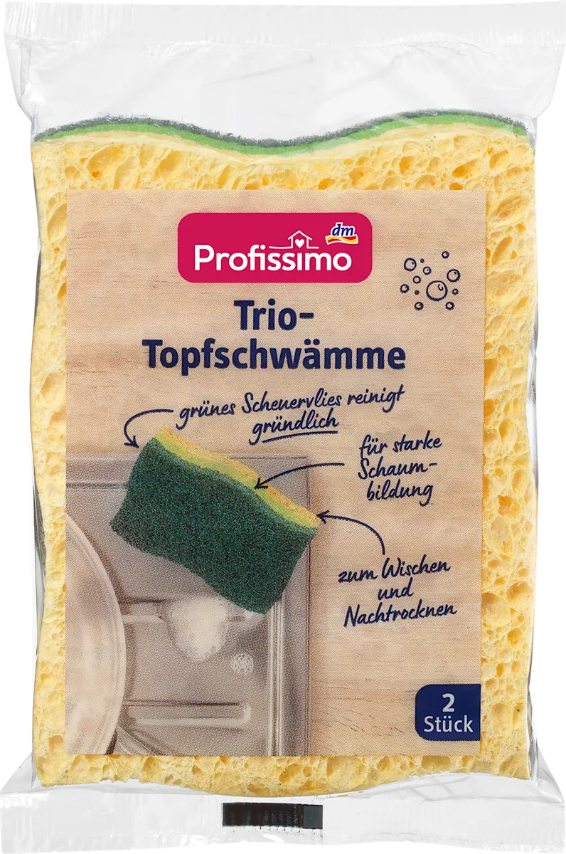Sunđer od celuloze za pranje posuđa, 2 kom