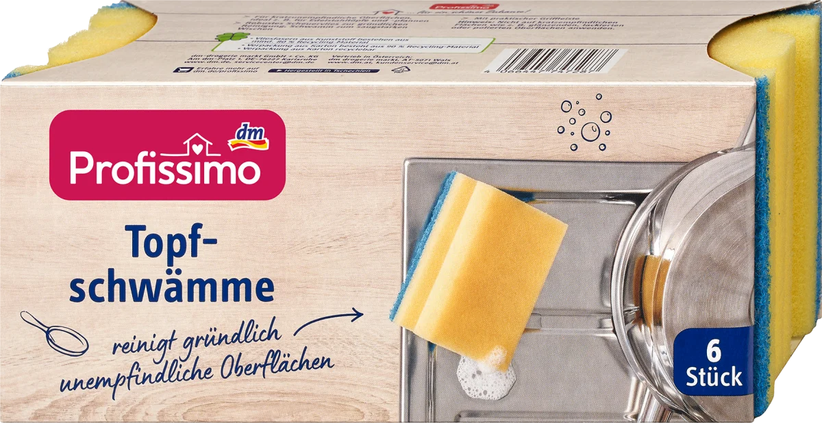 Sunđer za pranje posuđa, 6 kom