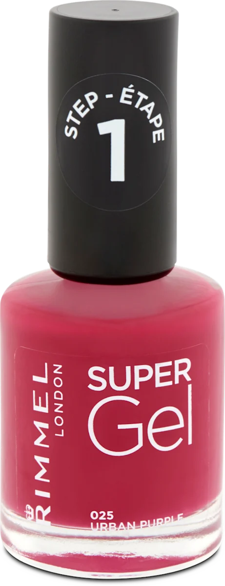 SUPER Gel lak za nokte - 025 URBAN PURPLE, 12 ml