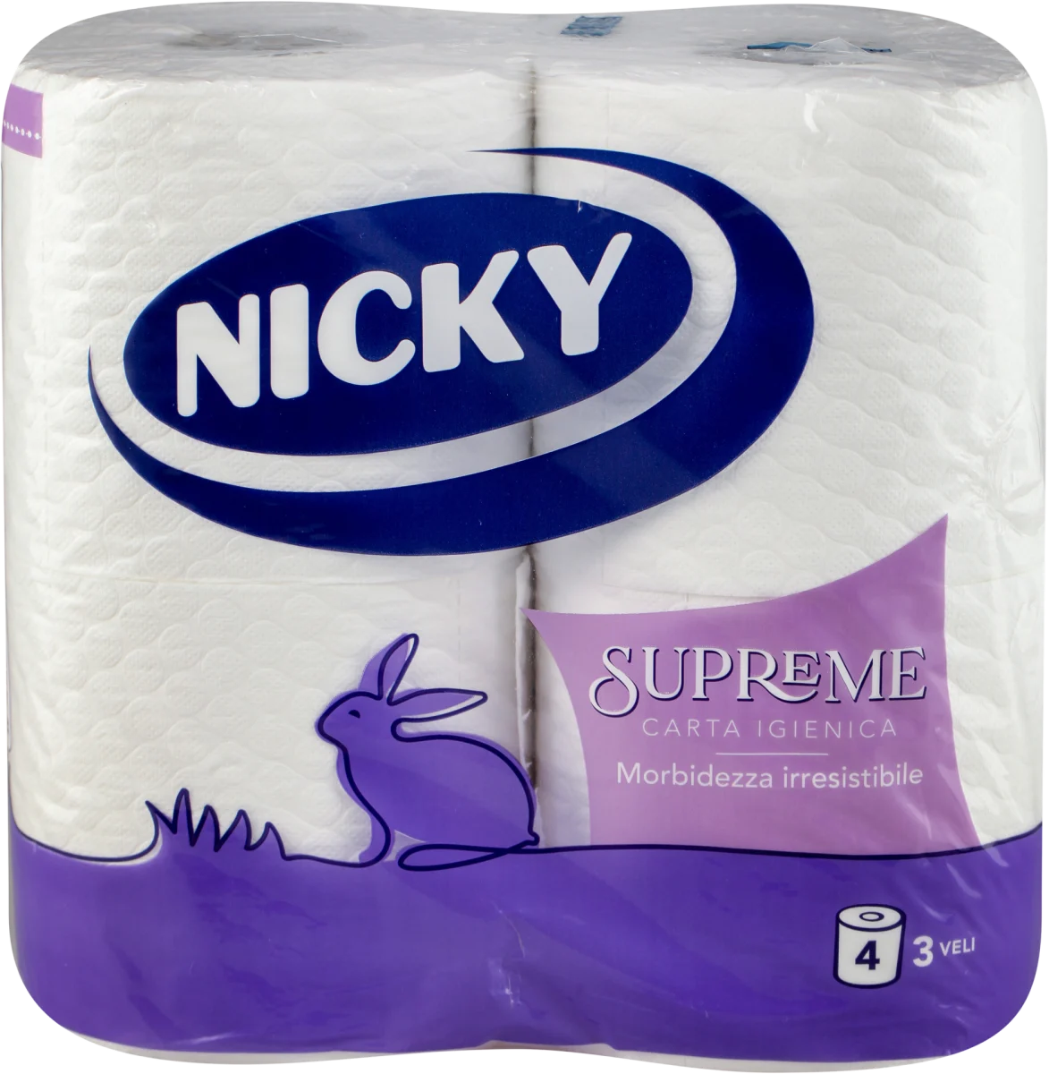 SUPREME toaletni papir, 3-slojni, 4 kom