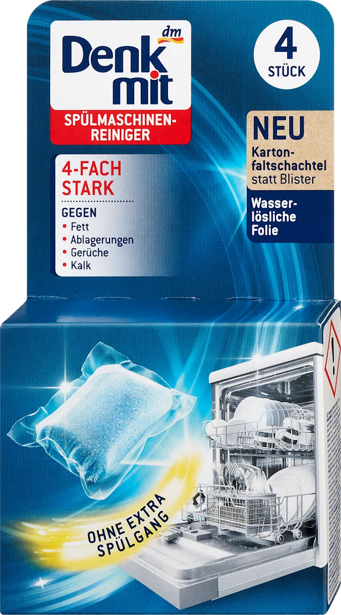Tablete za čišćenje mašine za sudove, 4x20g, 4 kom