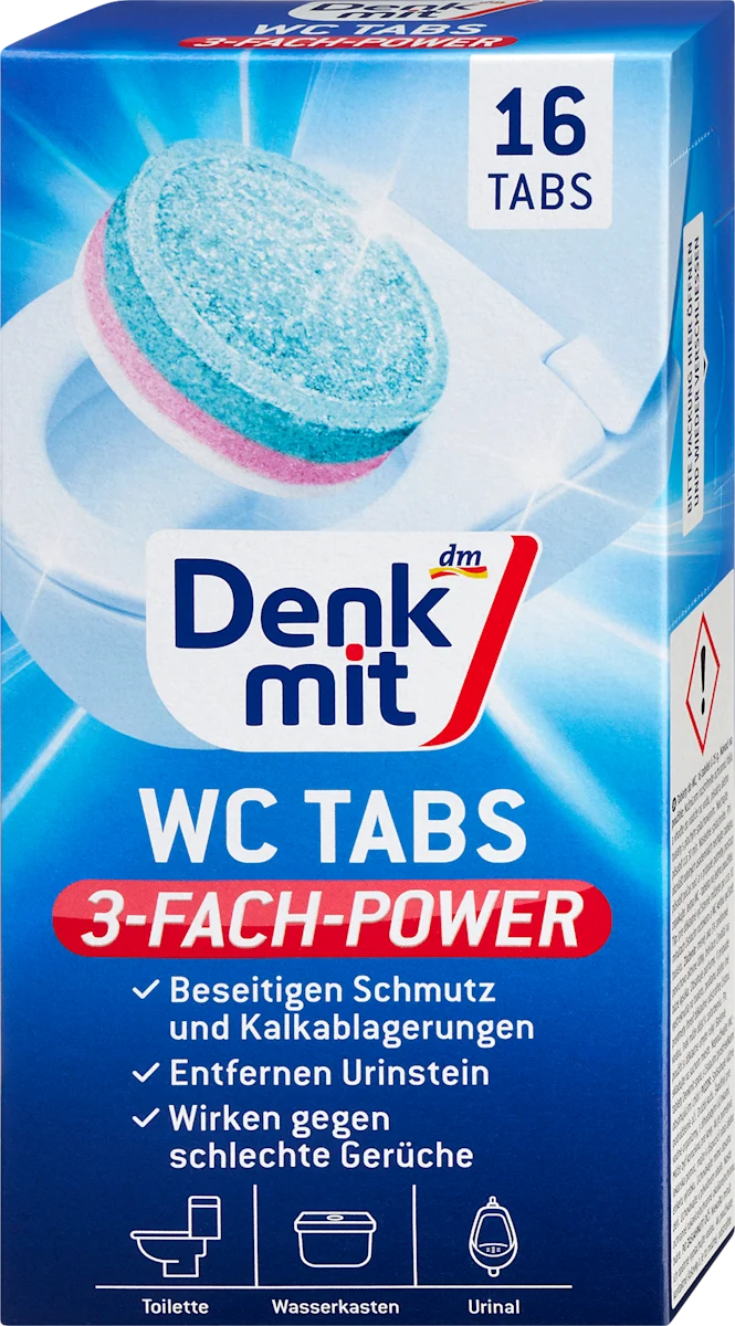 Tablete za čišćenje WC šolje (16x25g), 16 kom